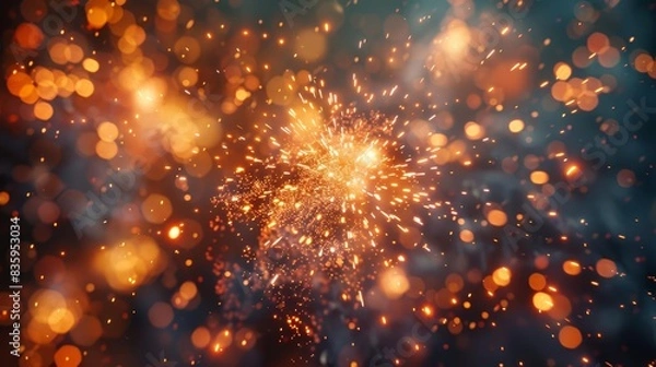 Fototapeta Independent Day, Fireworks Extravaganza, Organize a night fireworks display that captivates the audience