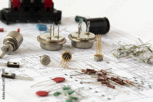 Obraz Electronic components