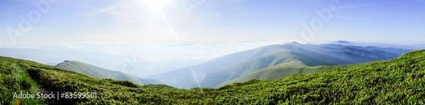 Obraz Panoramiczny krajobraz górski