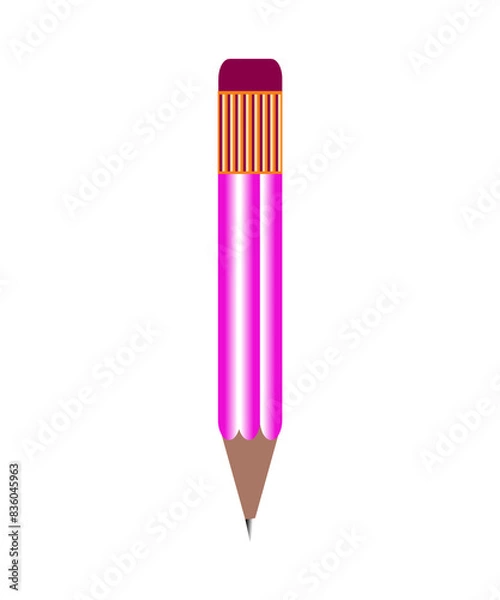 Fototapeta pencils isolated on white background