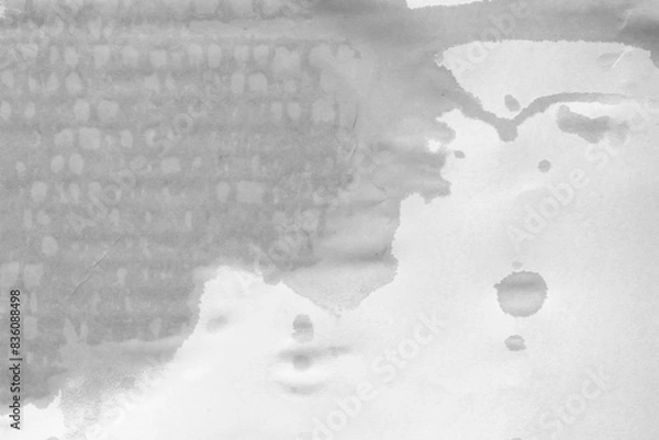 Obraz Wet paper. A wet stain on white paper. Water spot on paper