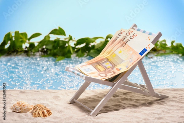 Obraz Money on vacation