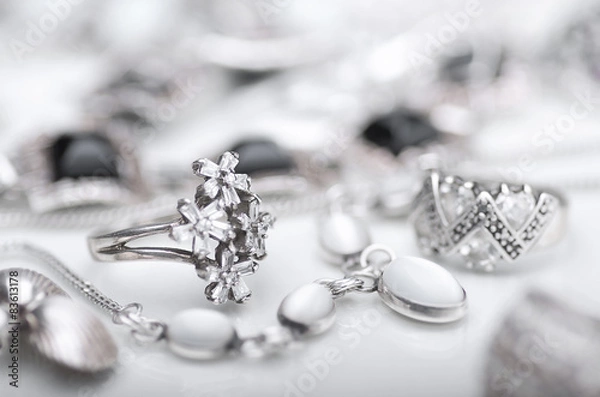 Obraz Silver jewelry