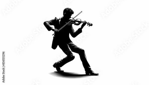 Obraz Shadow of a violin person