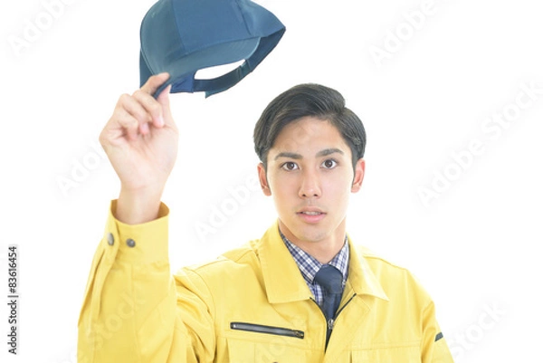 Fototapeta 笑顔の作業員