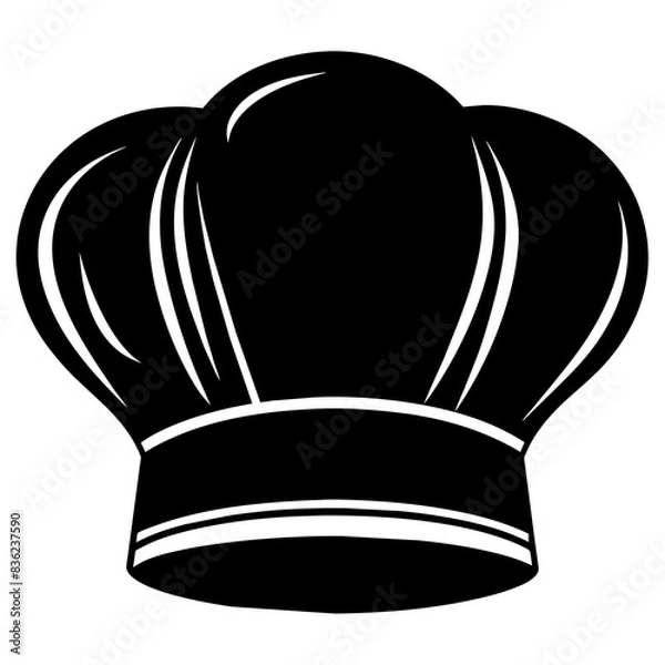 Obraz  Chef hat vector silhouette illustration 