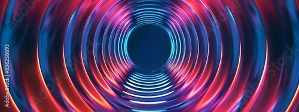 Fototapeta Doppler Effect Visualizing Frequency Shift in Wave Propagation