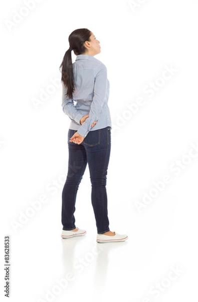 Obraz Model isolated from behind