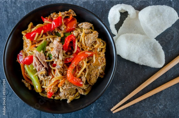 Obraz Chinese duck and noodles