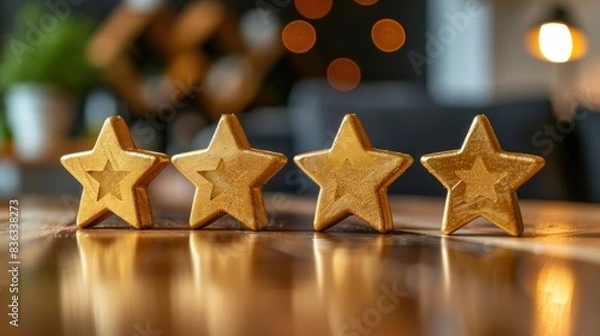 Fototapeta Customer Ratings: The Silent Path to Improvement.