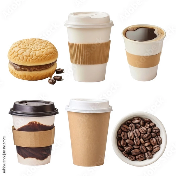 Obraz Coffee Bliss & Modern Collection Transparent Background