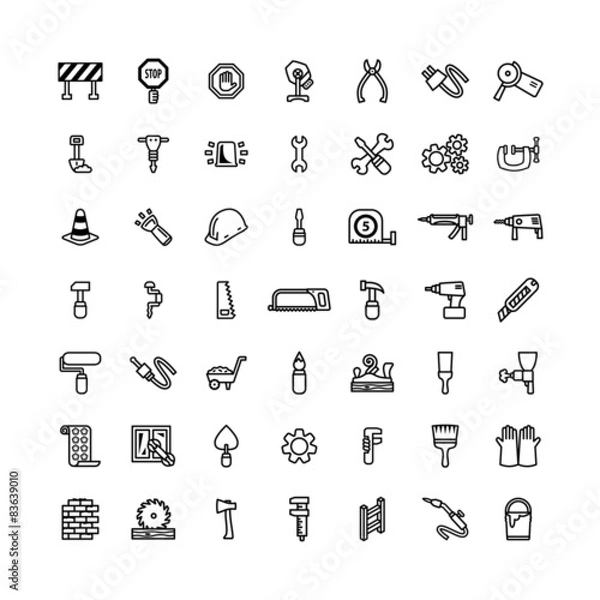 Obraz tool icon set