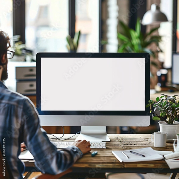 Fototapeta computer screen mockup