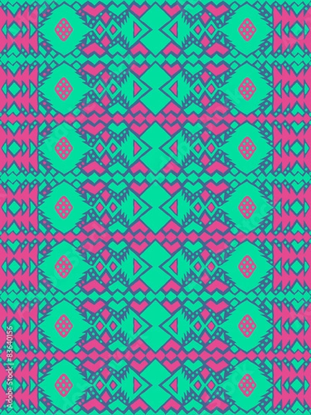 Fototapeta Aztec tribal mexican seamless pattern