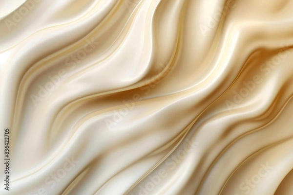 Fototapeta Soft 3d waves in pastel color background