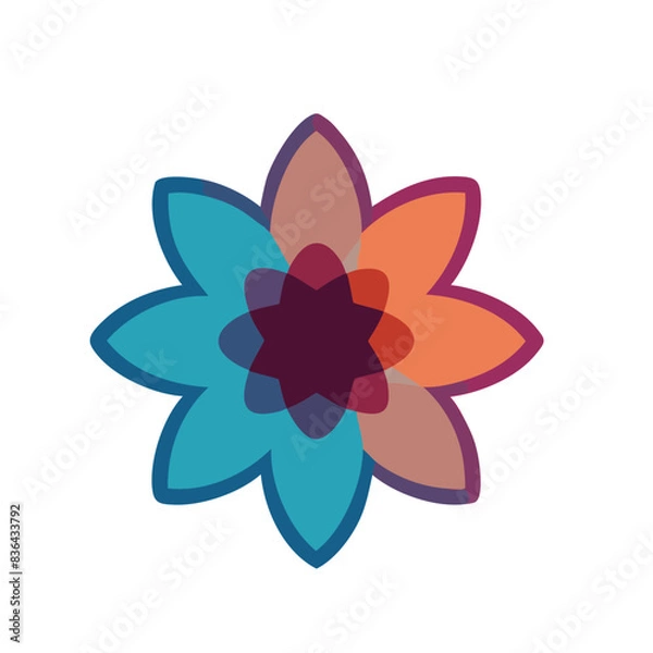 Obraz Vector abstract flower illustration