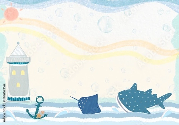 Obraz Summer sea beach background,banner 