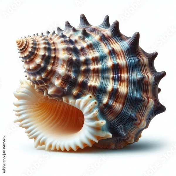Fototapeta Seashell isolated on a white background