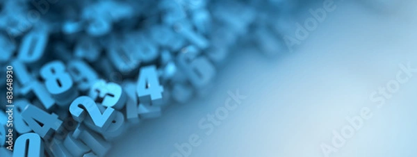 Obraz Tło liczb losowych