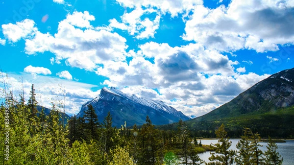 Obraz distant mountain landscape