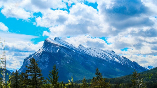 Obraz mountains and clouds