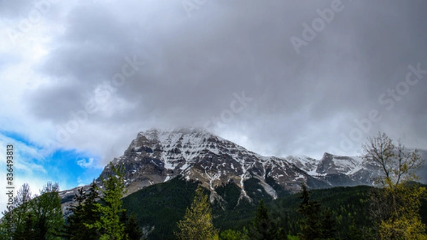 Obraz clouds over mountain tops