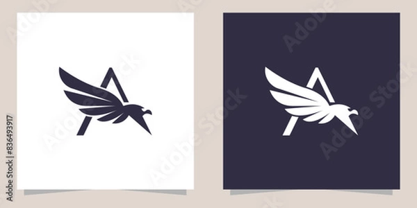 Fototapeta eagle logo design vector