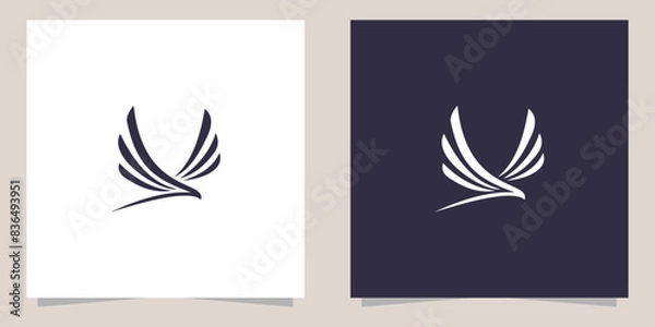 Fototapeta eagle logo design vector