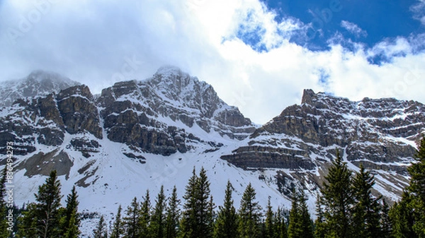 Obraz mountains and clouds