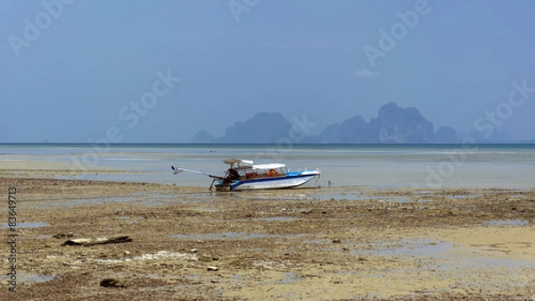 Obraz Boat, Low Tide.