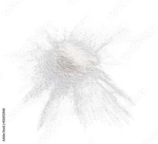 Fototapeta a premium isolated cutout image of a stack fine white powder of flour