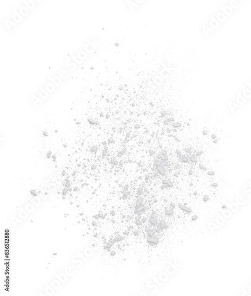 Fototapeta a premium isolated cutout image of fine white powder of flour in the style of bakery