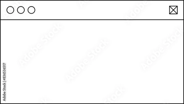 Fototapeta 컴퓨터 화면에 뜨는 위도우 창