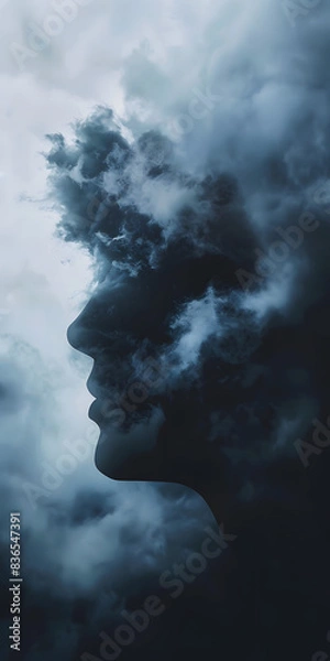 Fototapeta Tempestade de ansiedade