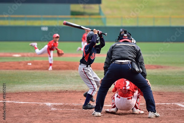Fototapeta 少年野球の試合