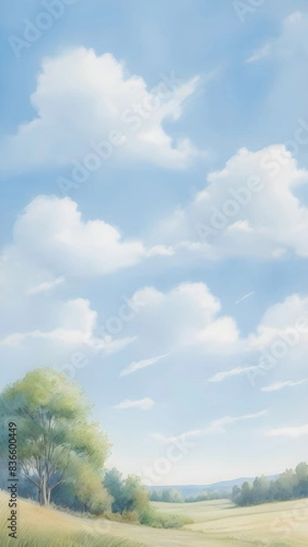 Fototapeta blue sky in summer