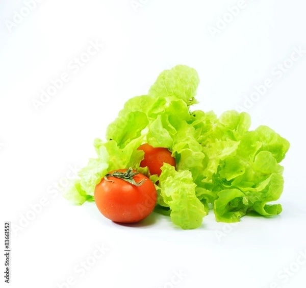 Obraz insalata e pomodori biologici