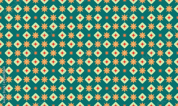 Fototapeta Grunge Design Geometric Shapes Seamless Pattern for Wallpaper Background