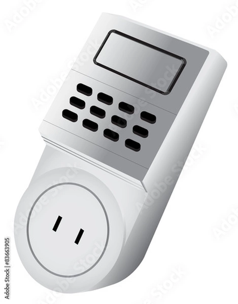 Fototapeta digital timer vector
