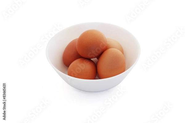 Obraz Яйца в белой миске