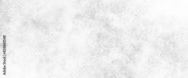 Fototapeta Vector white grunge texture design on cement background.	