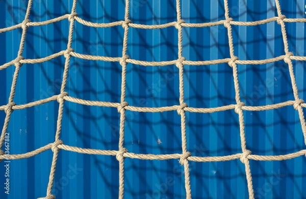 Obraz Rappelling Wall with Rope Netting