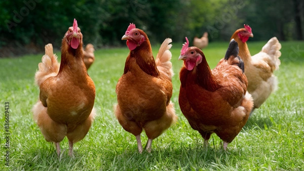 Fototapeta chickens