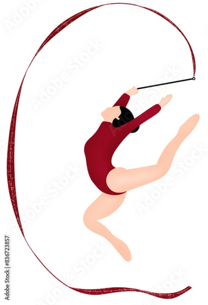 Obraz rhythmic gymnastics ribbon