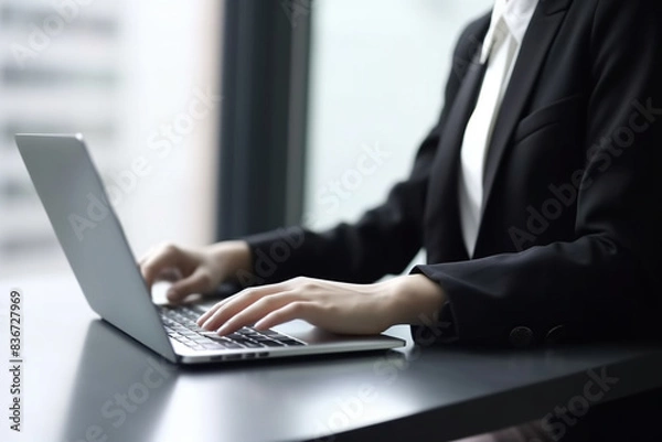 Obraz スーツ 女性 PC ビジネス