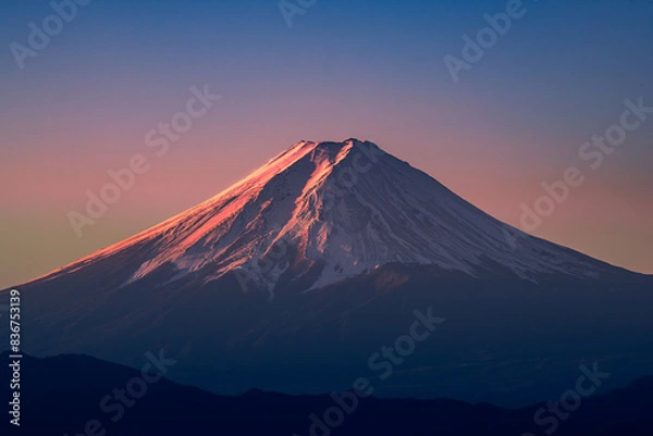 Obraz 初日に照る富士山