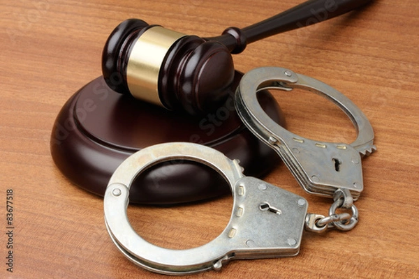 Obraz Młotek i kajdanki