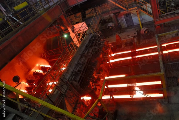 Fototapeta continuous casting machine