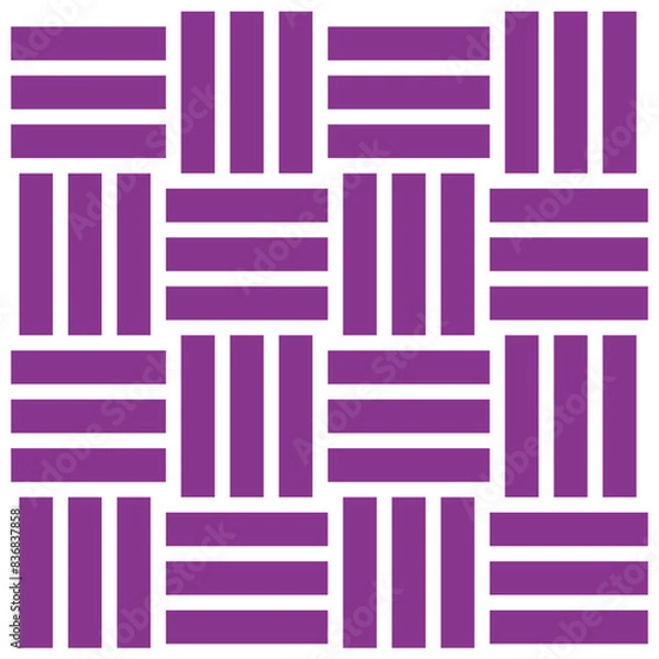 Obraz 赤紫色の三崩し