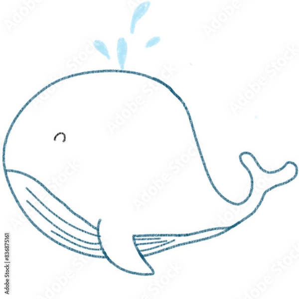 Obraz whale in water